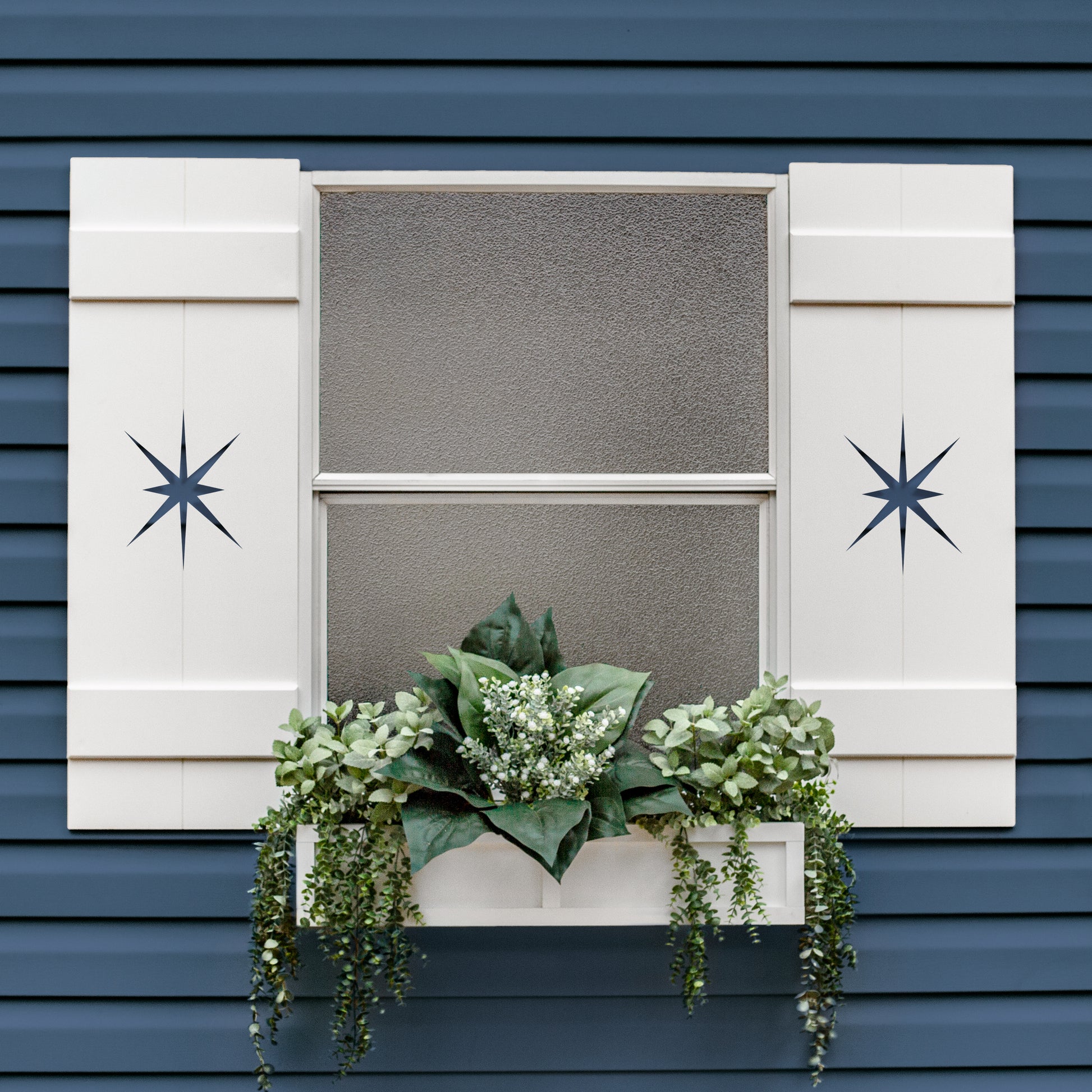 Midcentury Modern Starburst Exterior Shutter, Sold Individually High Springs Shutter Company