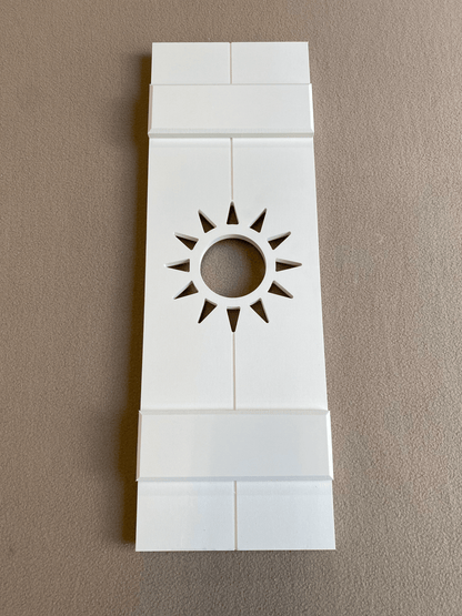 Sun Exterior Shutter, Sold Individually - High Springs Shutter Company