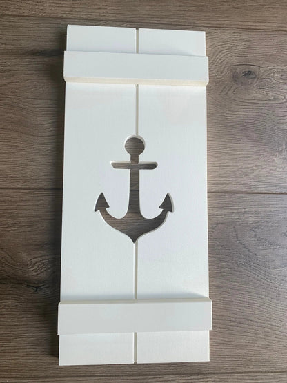 Anchor, Nautical Exterior Shutter, Sold Individually - High Springs Shutter Company