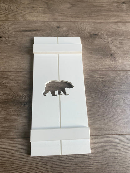 Bear Exterior Shutter, Sold Individually - High Springs Shutter Company