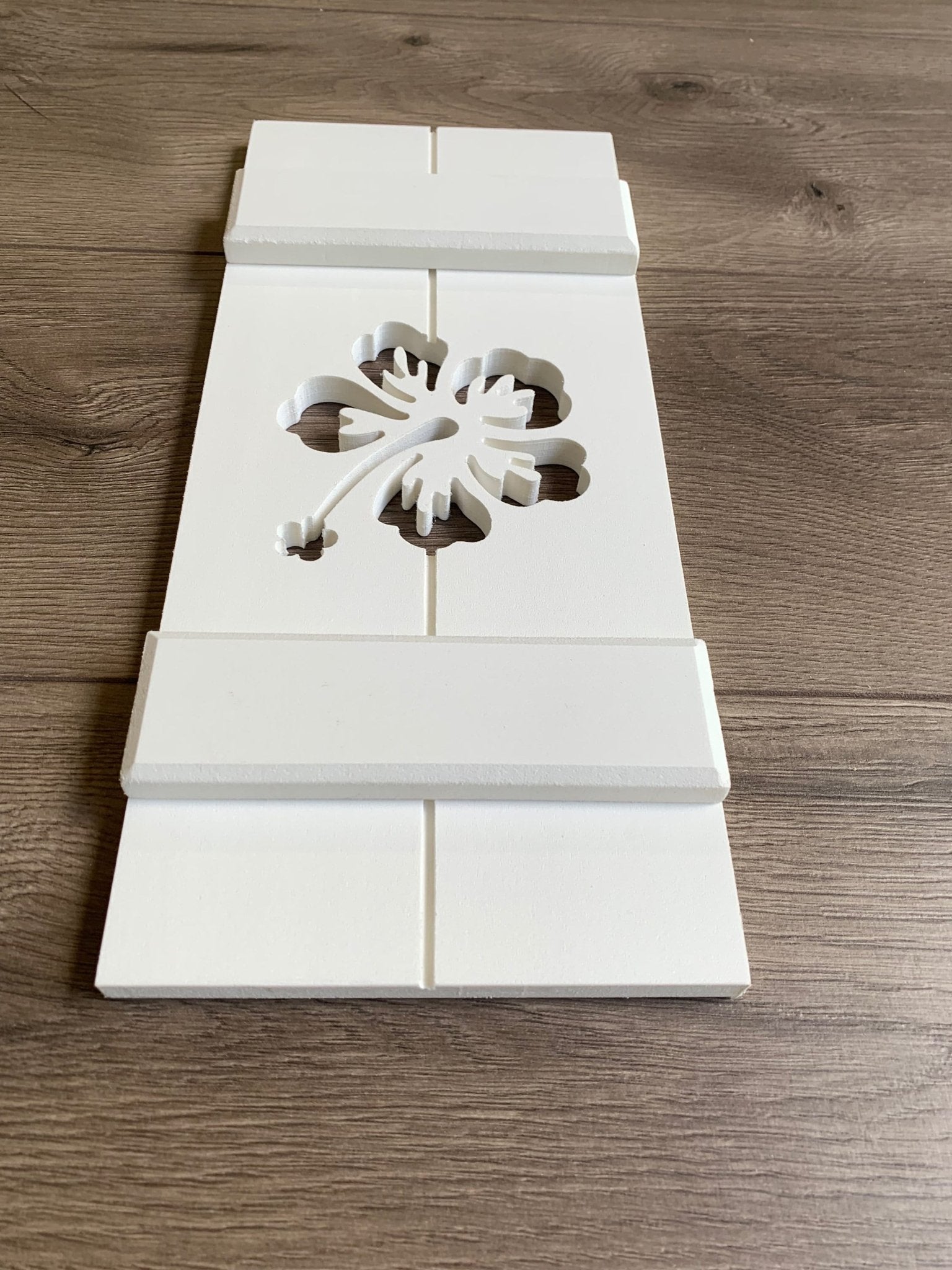 Hibiscus Flower Exterior Shutter, Sold Individually - High Springs Shutter Company