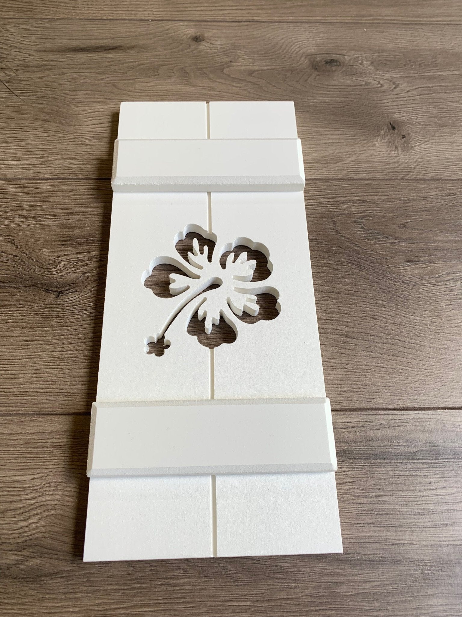 Hibiscus Flower Exterior Shutter, Sold Individually - High Springs Shutter Company