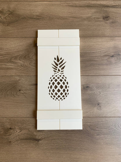 Pineapple Exterior Shutter, Sold Individually - High Springs Shutter Company