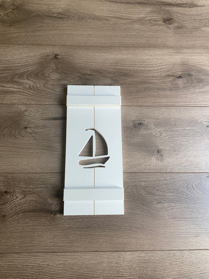 Sailboat Exterior Shutter, Sold Individually - High Springs Shutter Company