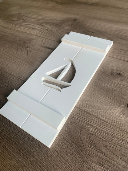 Sailboat Exterior Shutter, Sold Individually - High Springs Shutter Company