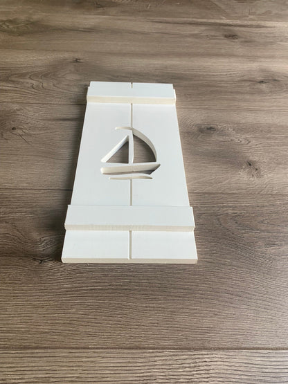 Sailboat Exterior Shutter, Sold Individually - High Springs Shutter Company