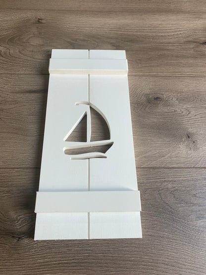 Sailboat Exterior Shutter, Sold Individually - High Springs Shutter Company