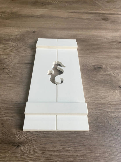 Seahorse Exterior Shutter, Sold Individually - High Springs Shutter Company