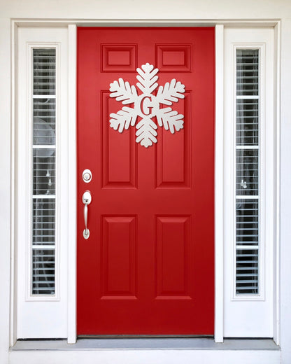 Snowflake Door Hanger, Winter House Decor, Gift for Mom, Door Sign, Christmas Gift, Gift for Neighbor - High Springs Shutter Company
