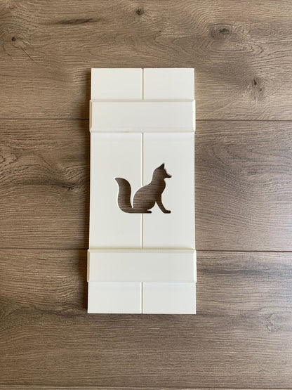 Woodland Fox Exterior Shutters, Sold Individually - High Springs Shutter Company