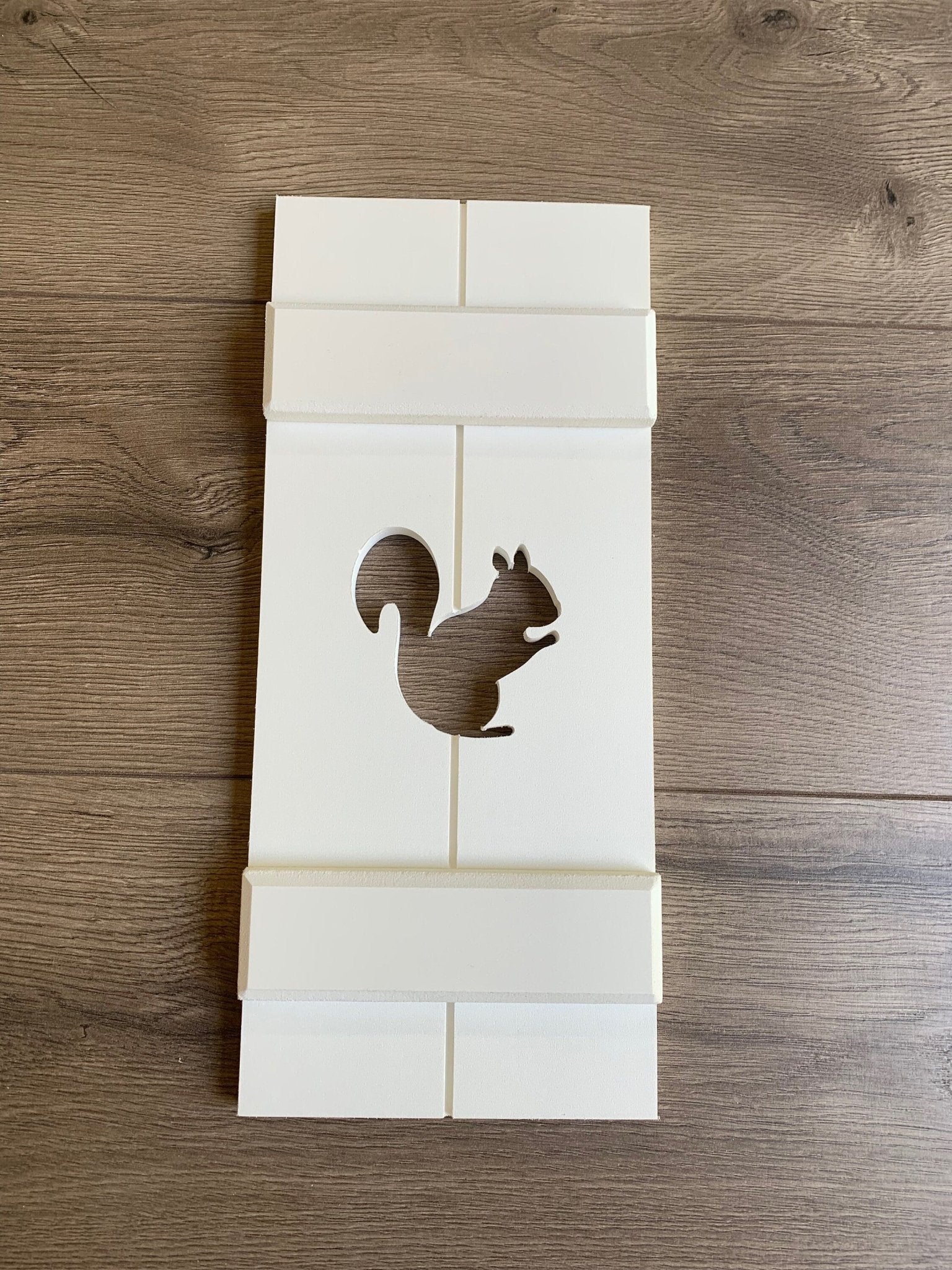 Woodland Squirrel Exterior Shutters, Sold Individually - High Springs Shutter Company