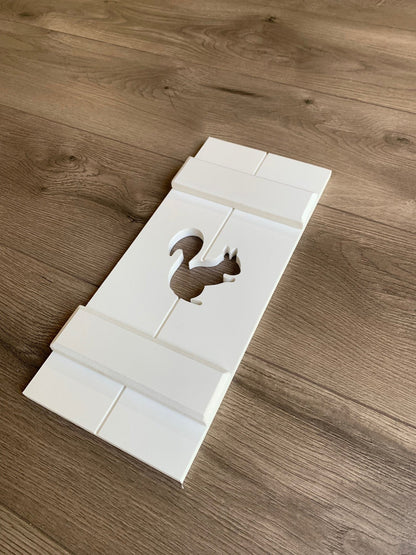 Woodland Squirrel Exterior Shutters, Sold Individually - High Springs Shutter Company