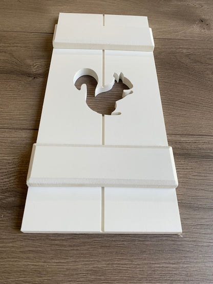 Woodland Squirrel Exterior Shutters, Sold Individually - High Springs Shutter Company