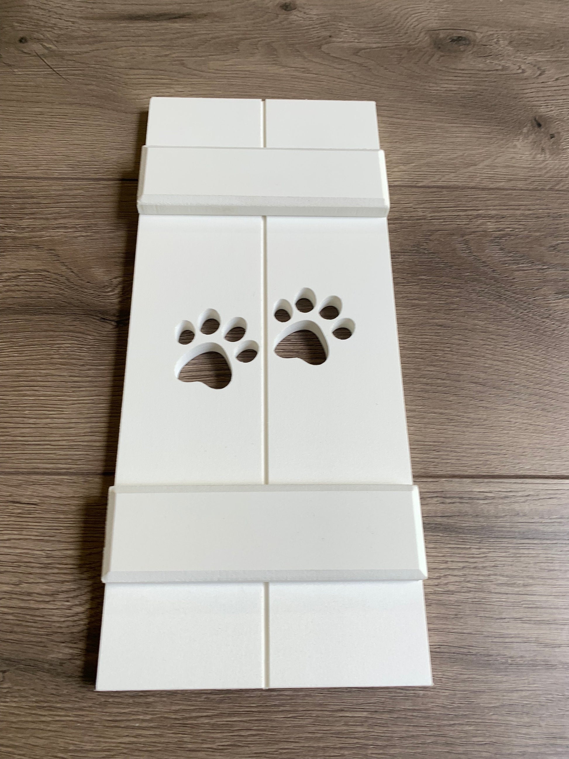 Paw Print Exterior Shutter, Sold Individually High Springs Shutter Company