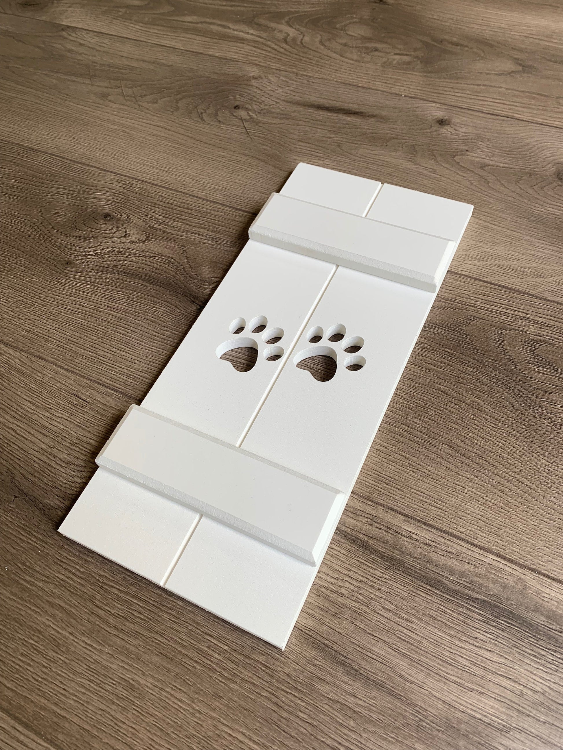 Paw Print Exterior Shutter, Sold Individually High Springs Shutter Company