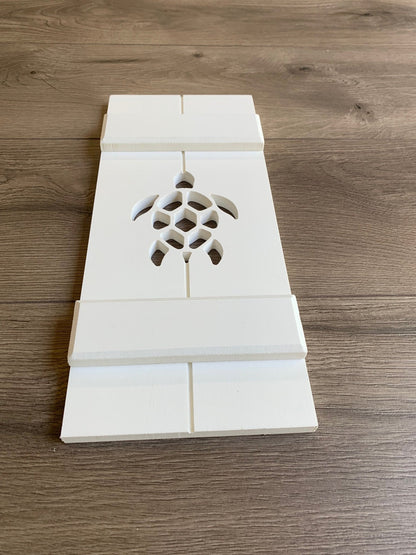 Sea Turtle Exterior Shutter, Sold Individually - High Springs Shutter Company