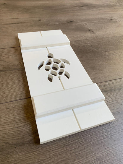 Sea Turtle Exterior Shutter, Sold Individually - High Springs Shutter Company